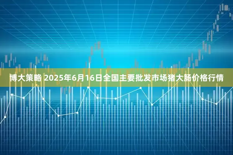 博大策略 2025年6月16日全国主要批发市场猪大肠价格行情